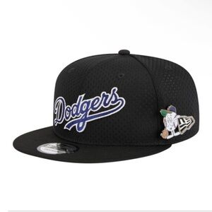 Los Angeles Dodgers New Era Post Up Pin 9FIFTY Snapback
Hat - Black
